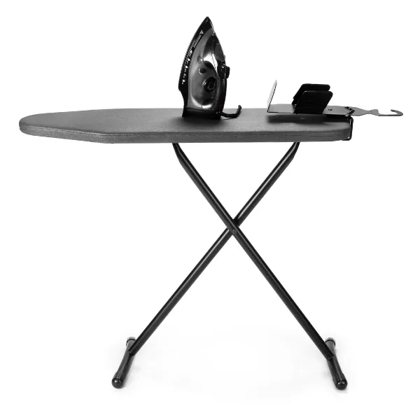 Hotel ironing centre set with board, iron holder and iron