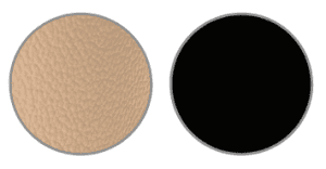 Leather colours: warm beige or black