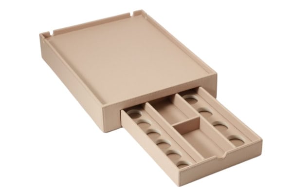 coffee-capsule-tray-beige-leather