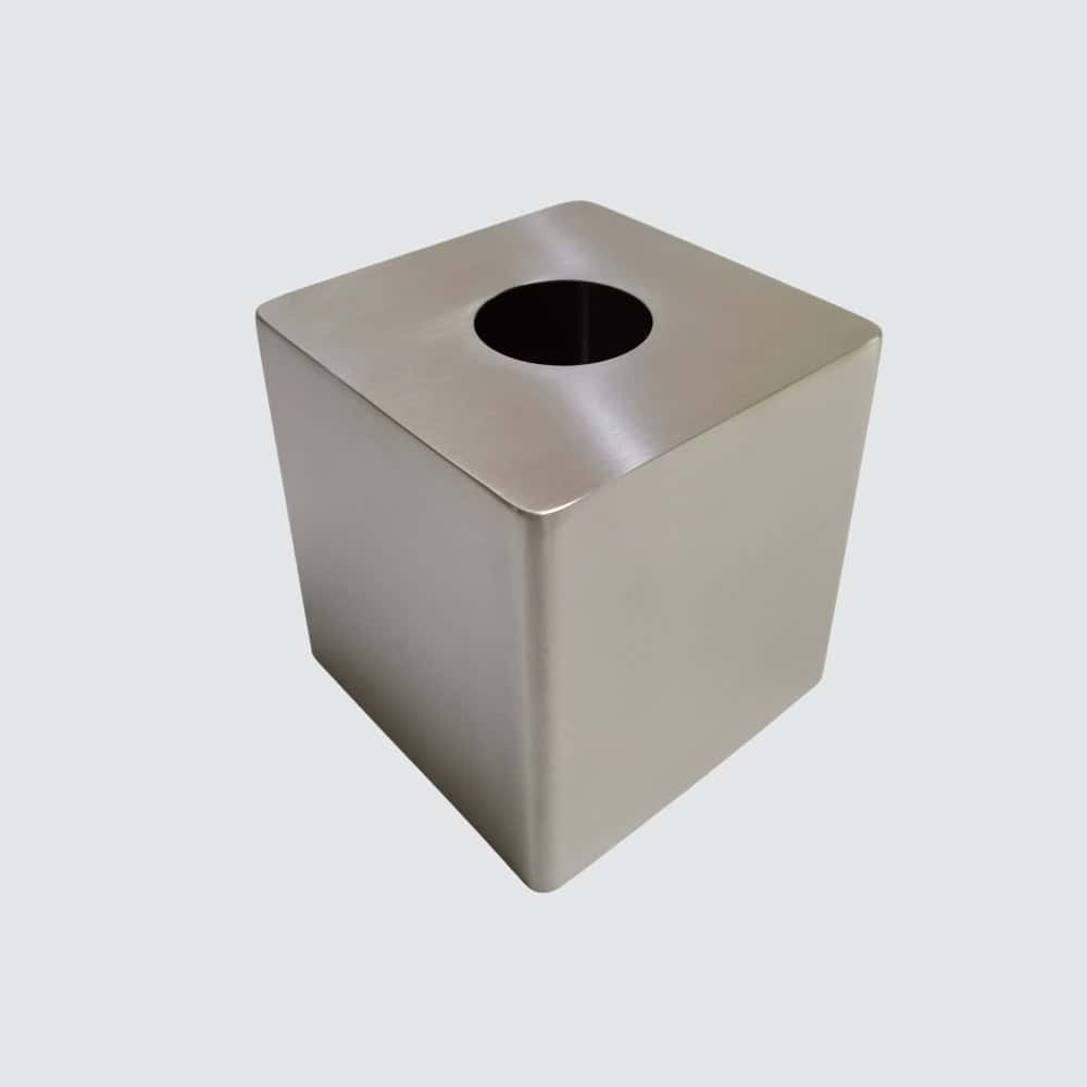 Metal hotel tissue boxes from third-party supplier